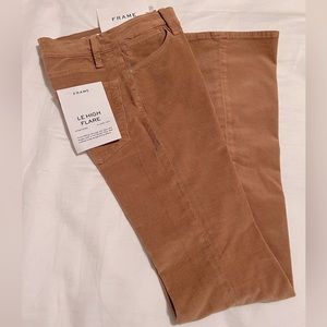 Frame Le High Corduroy Flared Pants. Size 26